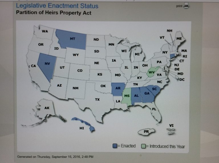 Uniform Partition of Heirs Property Act (UPHPA) Heirs' Property Law